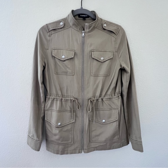 EXPRESS MILITARY Twill 4-Pocket Jacket - Picture 4 of 11
